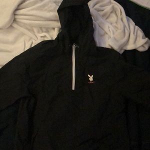 Playboy Pacsun windbreaker w hood